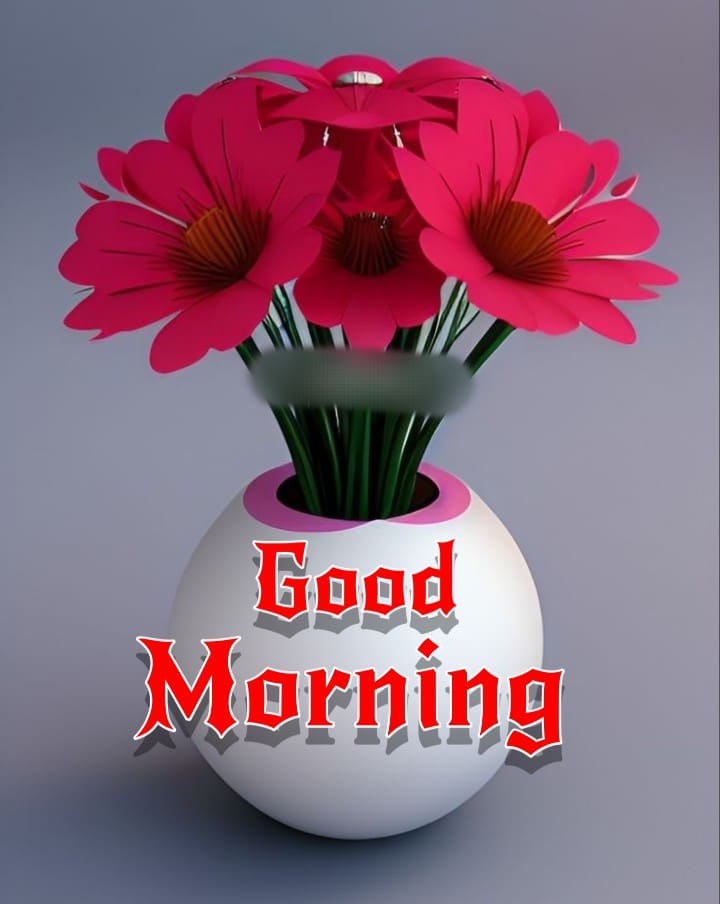 Good Morning Flowers Marathi