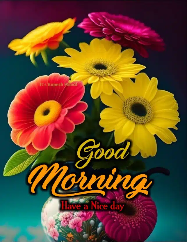 Good Morning Flowers Images In Marathi