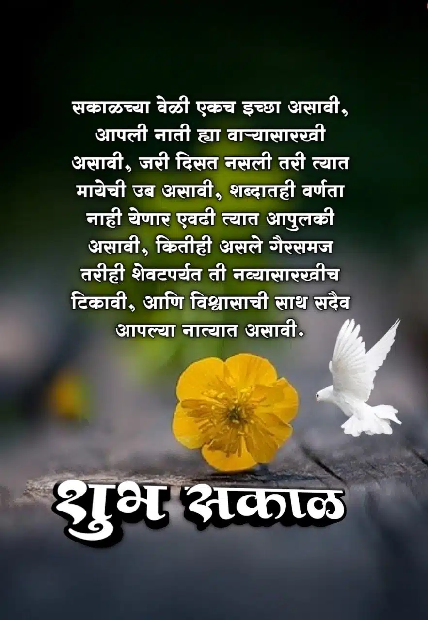 good morning relationship quotes marathi