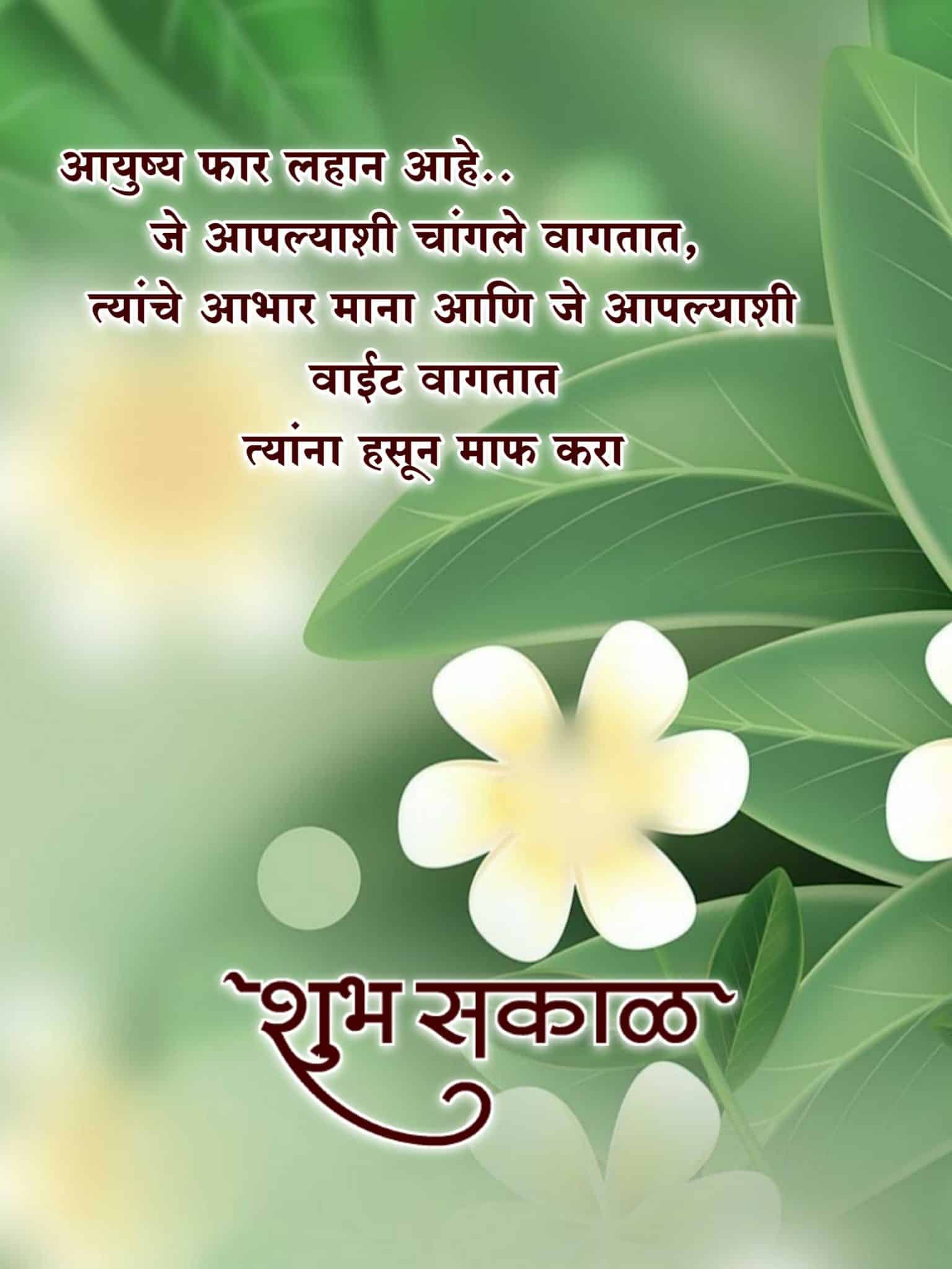 Good Morning Life Quotes In Marathi