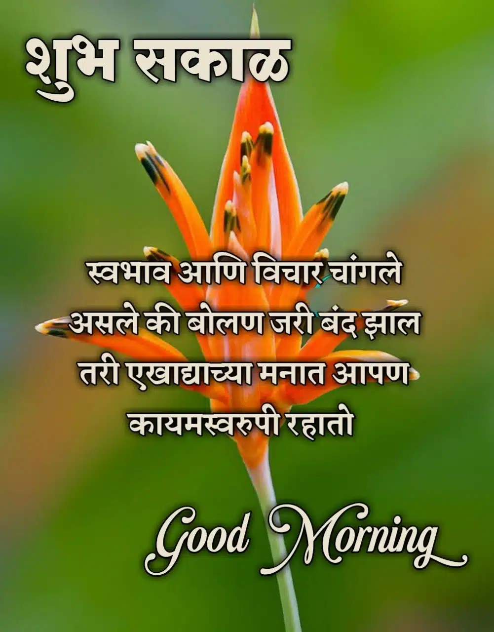 Good Morning Attitude Status Marathi
