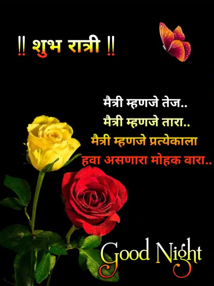 good night friends quotes in marathi